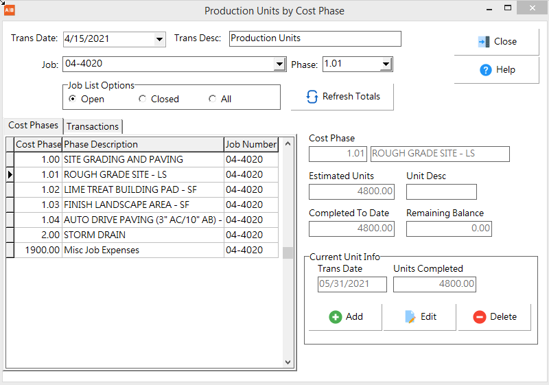 JC_ProdUnitsByCostPhase_CompletedUnits