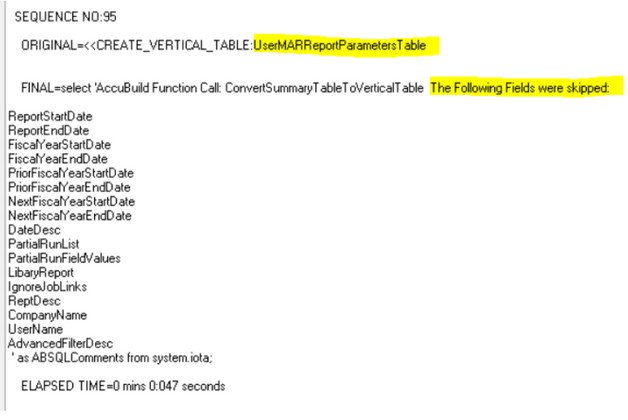 MAR_Create_Vertical_Table_UserMARReportParametersTable