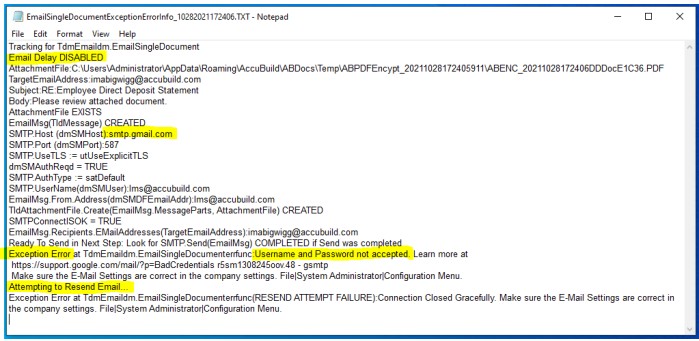 MAR_EmailSingleDocumentExceptionErorInfo