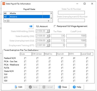 StatePayrollTaxInformation